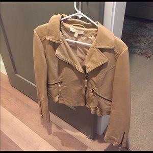 Cute Tan Bomber Jacket